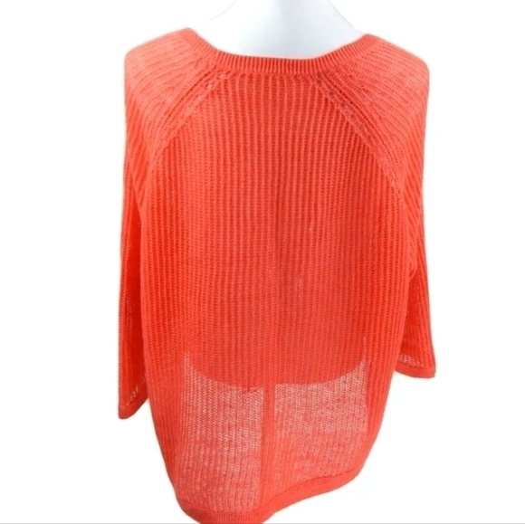 Eileen Fisher Sheer Linen Knit Top - Picture 3 of 3